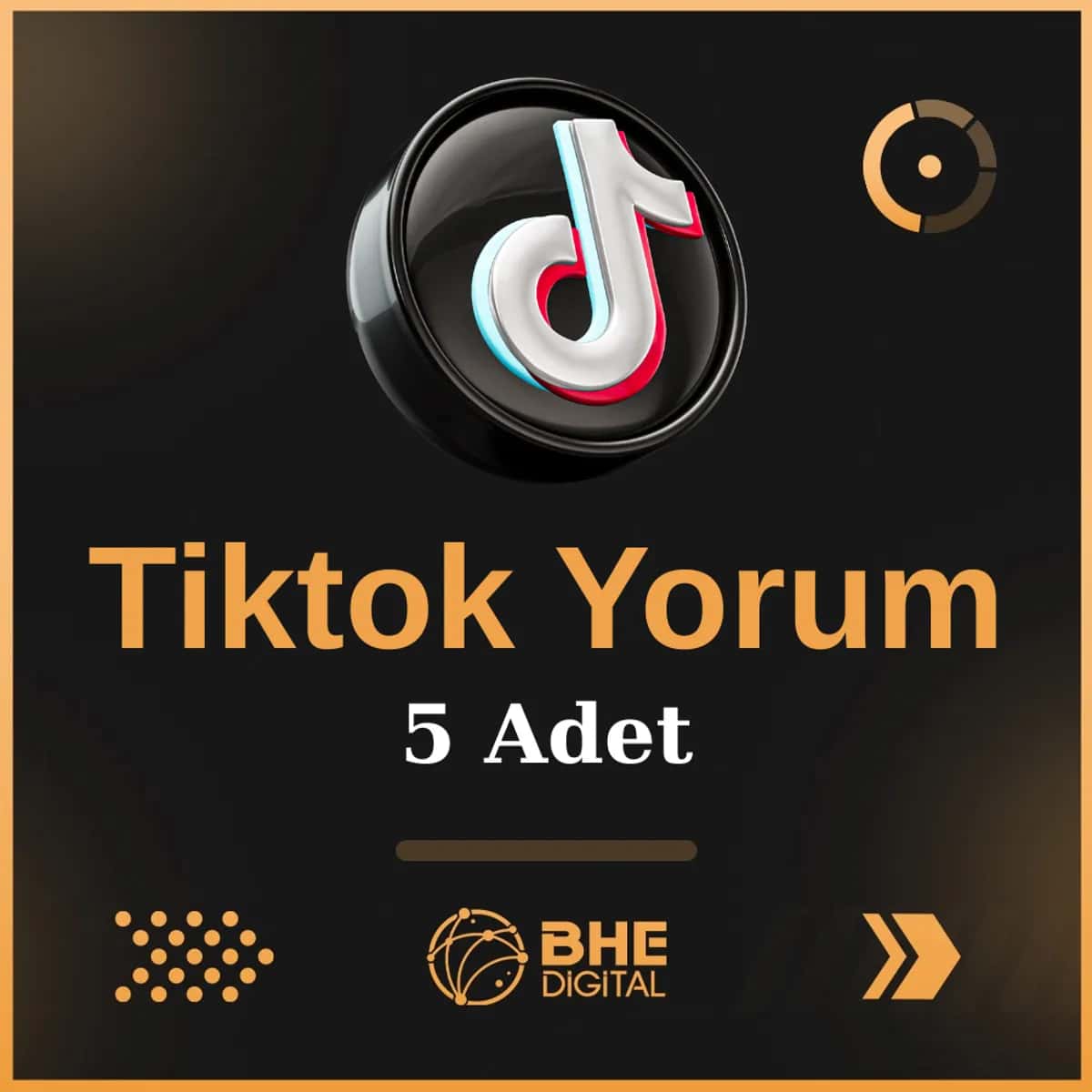 5 Adet 100% Türk TikTok Yorum | Gerçek Etkileşim 